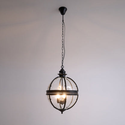 Lámpara de techo con pantalla de cristal esférica, casquillo E12, instalación cableada, luminaria colgante para mesa de comedor, isla de cocina, rincón de desayuno, estilo granja moderno
