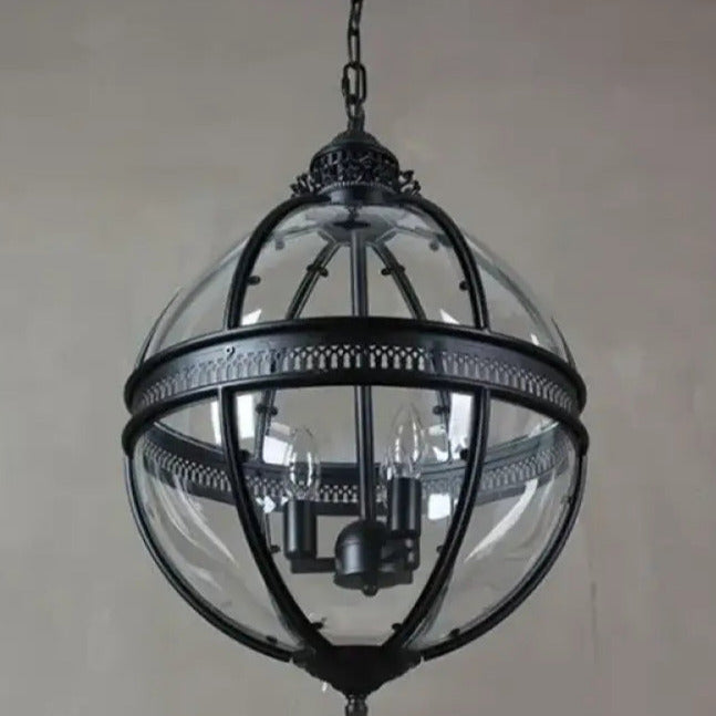 Lámpara de techo con pantalla de cristal esférica, casquillo E12, instalación cableada, luminaria colgante para mesa de comedor, isla de cocina, rincón de desayuno, estilo granja moderno