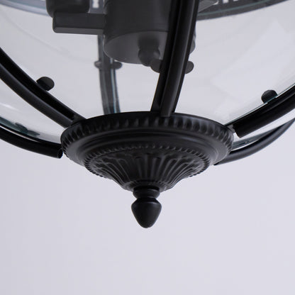Lámpara de techo con pantalla de cristal esférica, casquillo E12, instalación cableada, luminaria colgante para mesa de comedor, isla de cocina, rincón de desayuno, estilo granja moderno