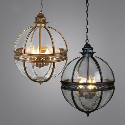 Lámpara de techo con pantalla de cristal esférica, casquillo E12, instalación cableada, luminaria colgante para mesa de comedor, isla de cocina, rincón de desayuno, estilo granja moderno