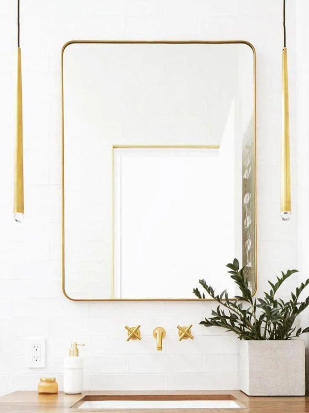 Aplique de pared LED cónico de latón de 15 pulgadas, luz de lectura vertical, iluminación para pasillo, dormitorio, montaje de metal moderno y minimalista, acento decorativo