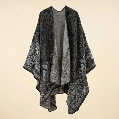 Brielle Shawl Wrap - Cotton Microfiber Blend, Lightweight Baroque Design