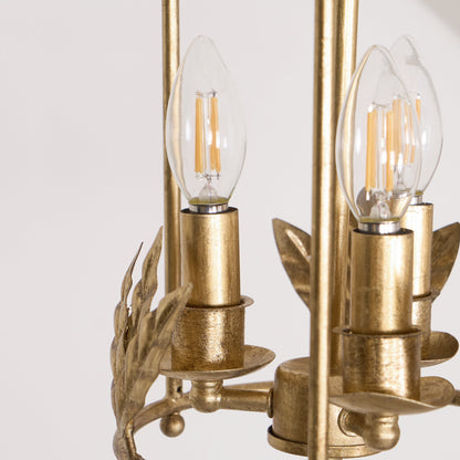 Metal Lantern Ceiling Light 10-Inch Hanging Fixture with Bird Motif for Dining Room Entryway Vintage-Style Chain Suspension