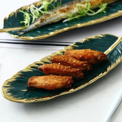 Leaf Ceramic Platters