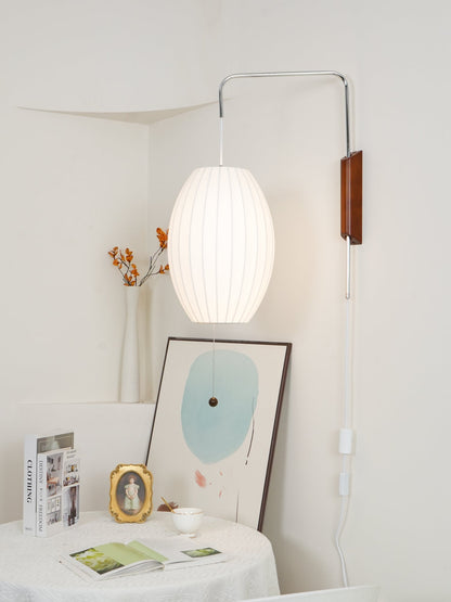 Plug-In Wall Sconce with Swivel Bracket & Frosted Glass Shade – 16 in Height, 59 in Cord – Adjustable Bedroom & Living Room Accent Light for