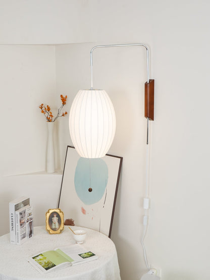 Plug-In Wall Sconce with Swivel Bracket & Frosted Glass Shade – 16 in Height, 59 in Cord – Adjustable Bedroom & Living Room Accent Light for