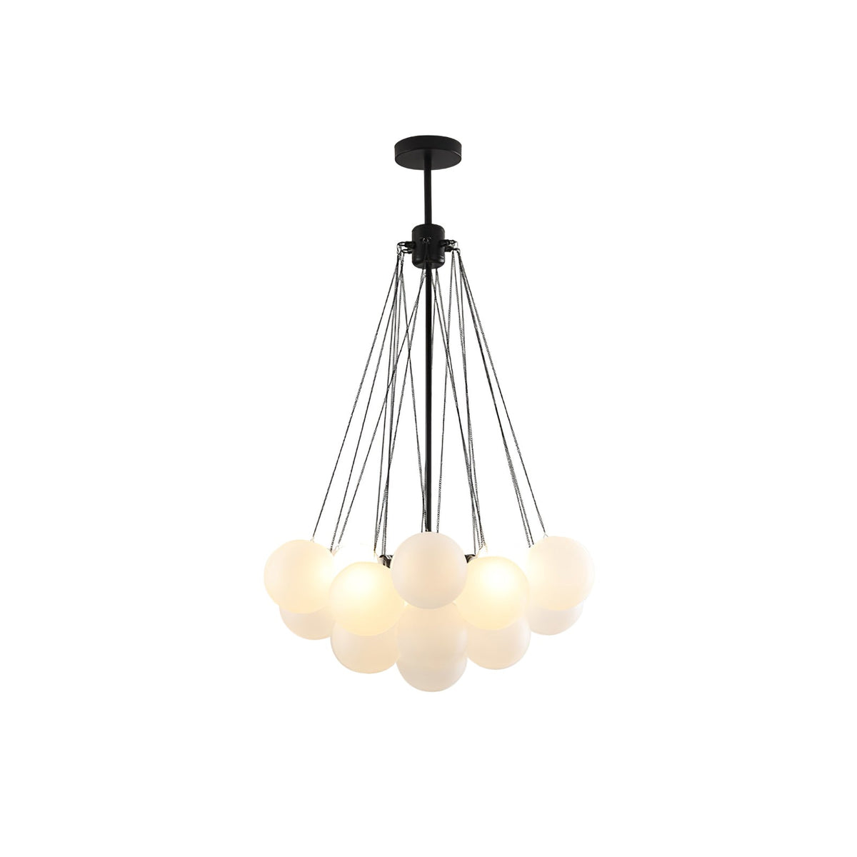 Bubble Pendant Light Multi-Globe Adjustable Ceiling Fixture Gold Black Chrome for Dining Room Living Room Foyer 19-73 Lights
