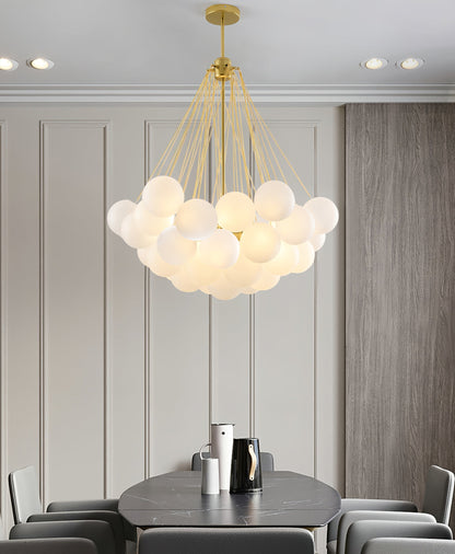 Bubble Pendant Light Multi-Globe Adjustable Ceiling Fixture Gold Black Chrome for Dining Room Living Room Foyer 19-73 Lights