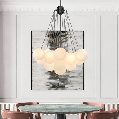 Bubble Pendant Light Multi-Globe Adjustable Ceiling Fixture Gold Black Chrome for Dining Room Living Room Foyer 19-73 Lights