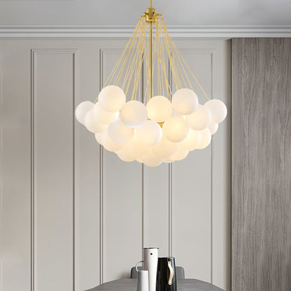 Bubble Pendant Light Multi-Globe Adjustable Ceiling Fixture Gold Black Chrome for Dining Room Living Room Foyer 19-73 Lights