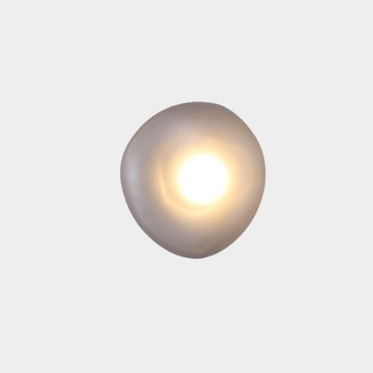 Organic Glass LED Sconce Light Fixture Wall or Ceiling Mount Modern Home Lighting Warm Neutral Cool White for Bedroom Living Room Hallway De