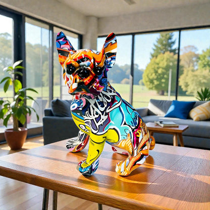 Bully Figurine - Colorful Resin, Modern Design