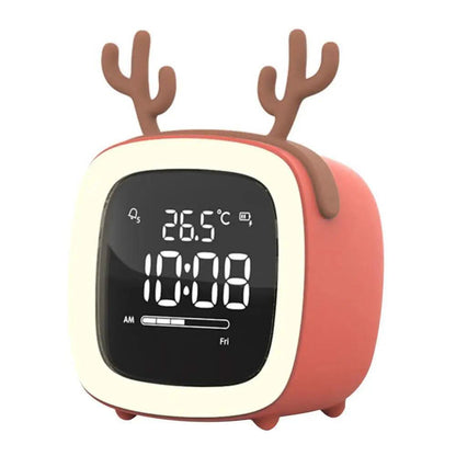 SNOOZETAIL – Animal LED Alarm Clock Night Light for Peaceful Bedtimes