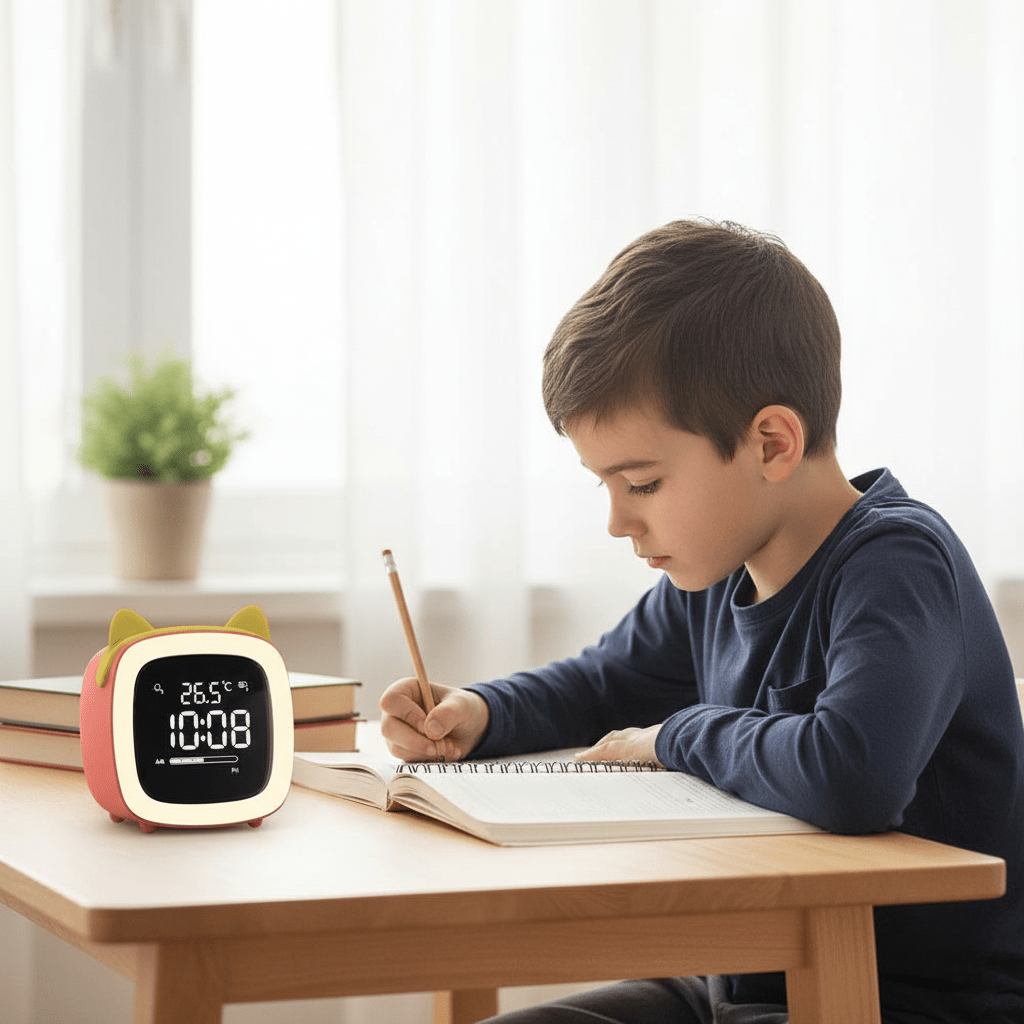 SNOOZETAIL – Animal LED Alarm Clock Night Light for Peaceful Bedtimes