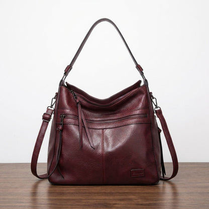 Genuine Leather Crossbody Shoulder Bag for Women with Adjustable Strap & Magnetic Flap | Premium Handbag Purse for Daily Use, Work, Travel