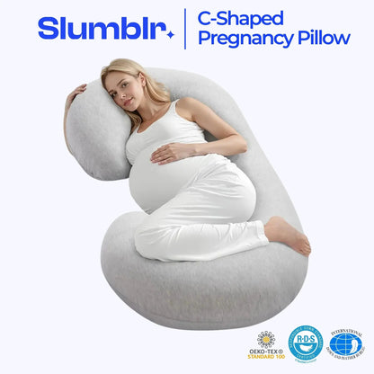 Ortekor C-Shaped Support Pillow | Soft Contoured Design for Full-Body Relaxation