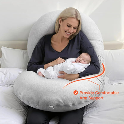 Ortekor C-Shaped Support Pillow | Soft Contoured Design for Full-Body Relaxation