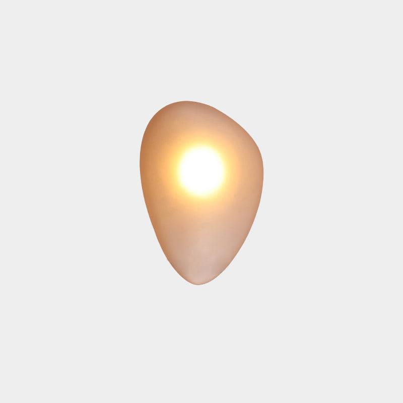Organic Glass LED Sconce Light Fixture Wall or Ceiling Mount Modern Home Lighting Warm Neutral Cool White for Bedroom Living Room Hallway De