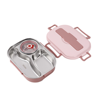 Insulated Stainless Steel Bento Lunch Box with Compartments for Adults & Kids | Leak-Proof Thermal Food Container for Work School Travel