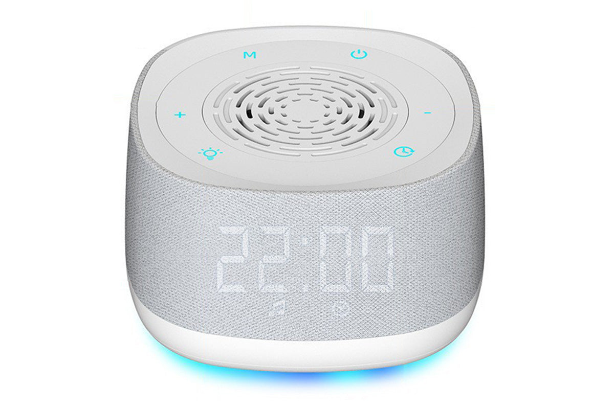 Calm Sleep | White Noise Machine for Sleep with Alarm Clock & Breathing Light | Multi-Function Device for Relaxation