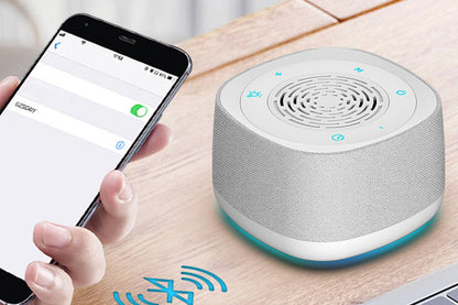 Calm Sleep | White Noise Machine for Sleep with Alarm Clock & Breathing Light | Multi-Function Device for Relaxation