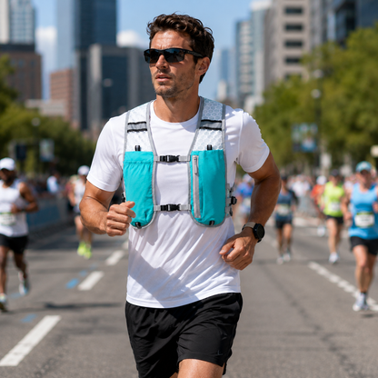 Running Hydration Vest 5L Lightweight Trail Pack with Multiple Pockets for Marathon Training