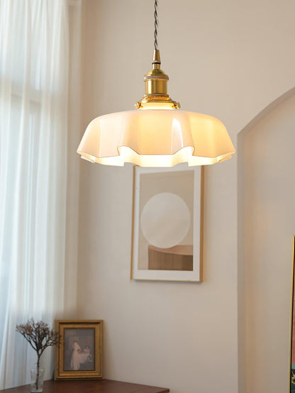Hanging Ceiling Light Fixture Textured Dome Shade White Beige Pink Blue for Kitchen Island Dining Room Adjustable Height Indoor Pendant Lamp