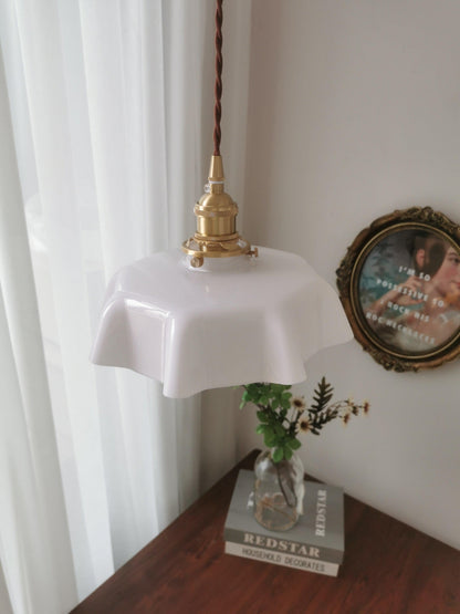 Hanging Ceiling Light Fixture Textured Dome Shade White Beige Pink Blue for Kitchen Island Dining Room Adjustable Height Indoor Pendant Lamp
