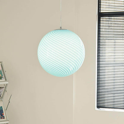 Round Glass Globe Overhead Light 12-Inch Honey Amber Ceiling Fixture for Dining Room Kitchen Counter Breakfast Nook Modern Hanging Lamp Home