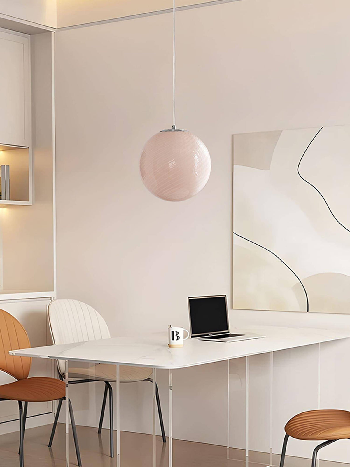 Round Glass Globe Overhead Light 12-Inch Honey Amber Ceiling Fixture for Dining Room Kitchen Counter Breakfast Nook Modern Hanging Lamp Home