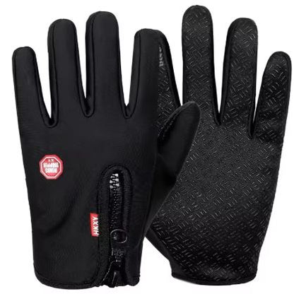 Fleece-Lined All-Weather Gloves with Touchscreen Fingertips for Winter Outdoor Sports