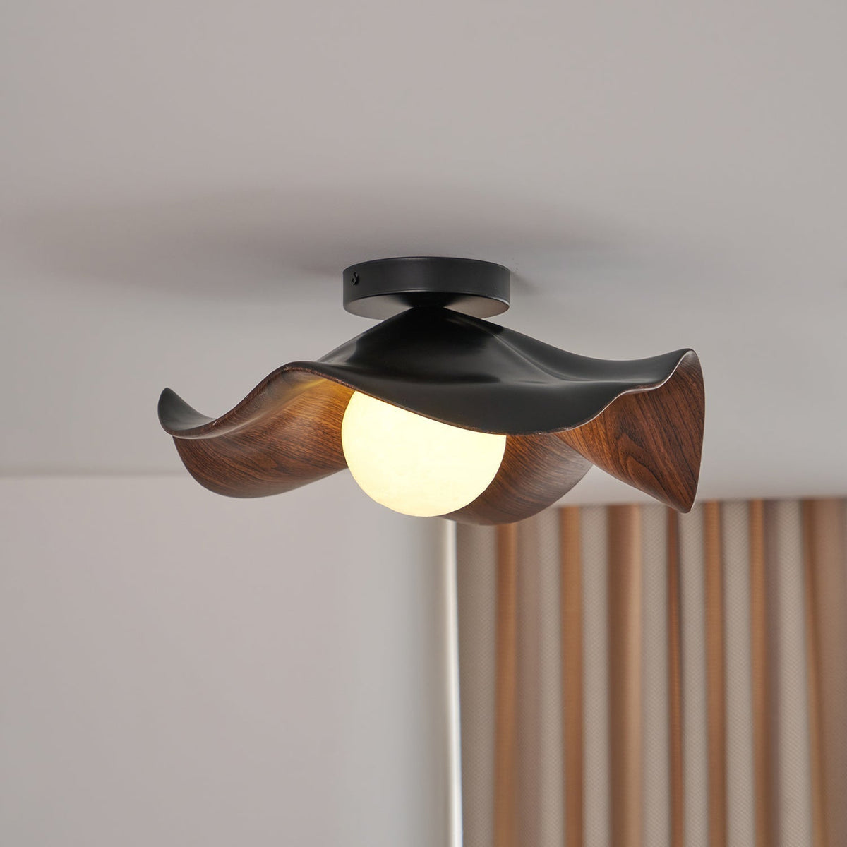 Adjustable Pendant Light with Metal & Resin Shade for Living Room, Bedroom, Dining Room | Modern Flush Mount Ceiling Fixture | 59 in Drop