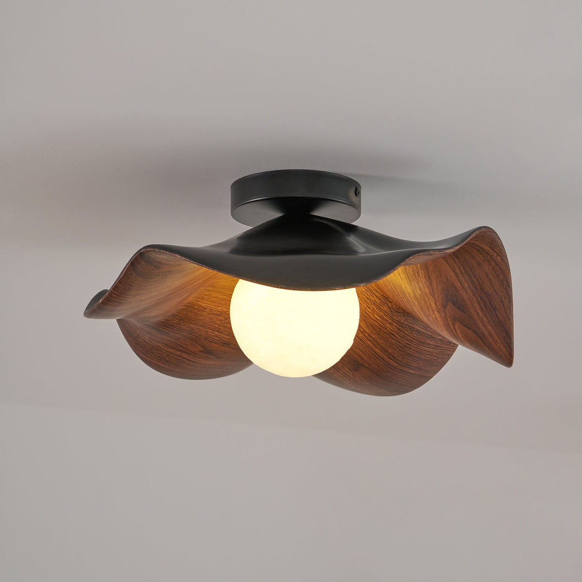 Adjustable Pendant Light with Metal & Resin Shade for Living Room, Bedroom, Dining Room | Modern Flush Mount Ceiling Fixture | 59 in Drop