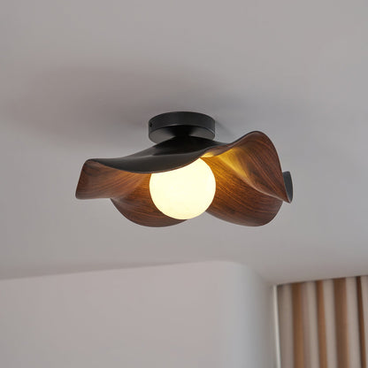 Adjustable Pendant Light with Metal & Resin Shade for Living Room, Bedroom, Dining Room | Modern Flush Mount Ceiling Fixture | 59 in Drop