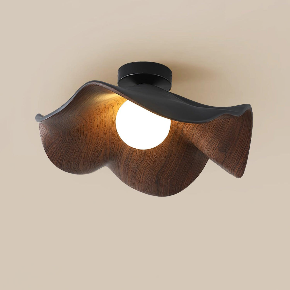 Adjustable Pendant Light with Metal & Resin Shade for Living Room, Bedroom, Dining Room | Modern Flush Mount Ceiling Fixture | 59 in Drop