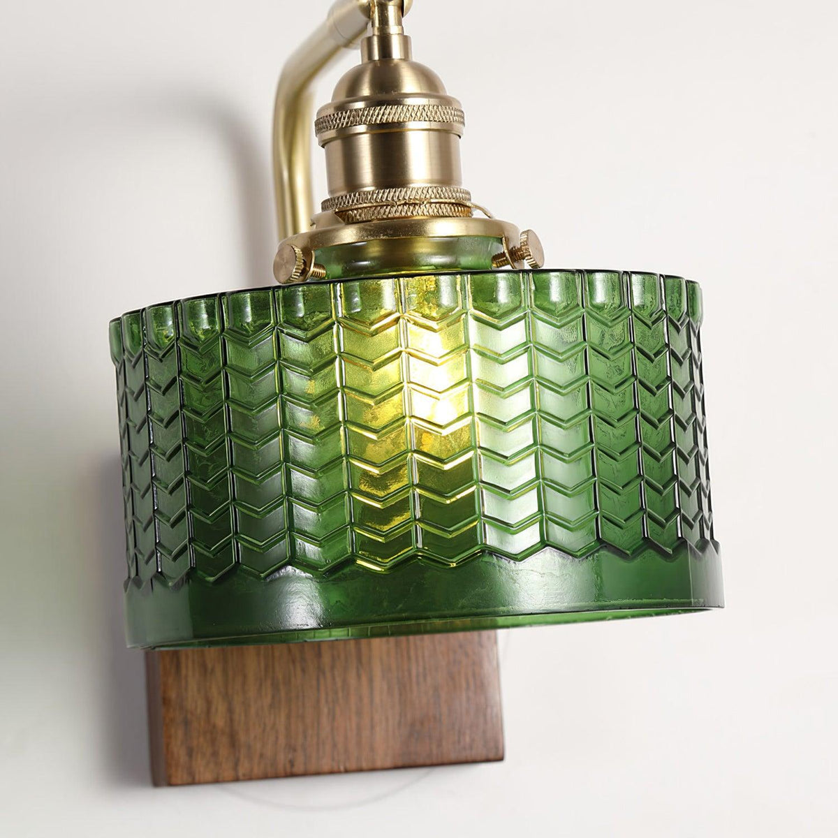 Sconce Fixture with Tinted Globe Shade – Wood & Metal Construction for Bathroom Vanity Bedroom Hallway – 9.4 Inch Diameter – Damp Location S