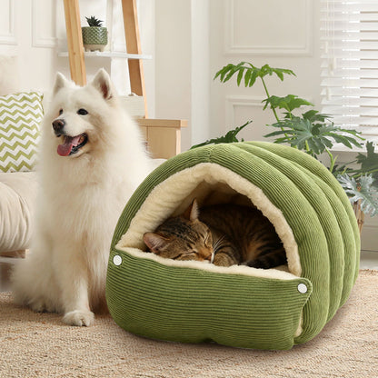 Ortekor Cavina | Plush Pet Cave Bed with Adjustable Design | Cozy Retreat for Cats