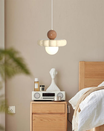 Lámpara colgante retro con pantalla curva – Lámpara de techo con casquillo G9 para comedor, cocina y dormitorio – Lámpara colgante moderna ajustable
