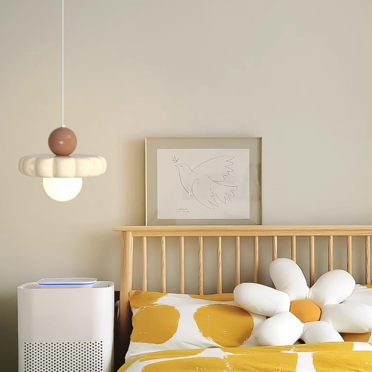 Lámpara colgante retro con pantalla curva – Lámpara de techo con casquillo G9 para comedor, cocina y dormitorio – Lámpara colgante moderna ajustable