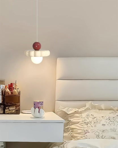Lámpara colgante retro con pantalla curva – Lámpara de techo con casquillo G9 para comedor, cocina y dormitorio – Lámpara colgante moderna ajustable