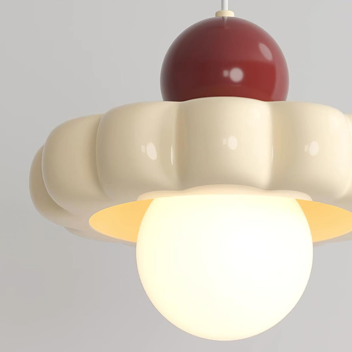 Lámpara colgante retro con pantalla curva – Lámpara de techo con casquillo G9 para comedor, cocina y dormitorio – Lámpara colgante moderna ajustable