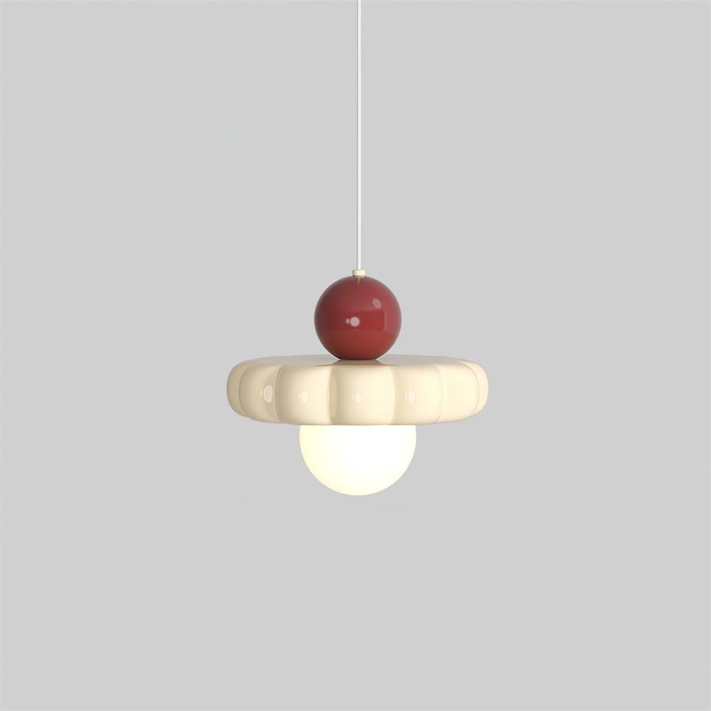 Lámpara colgante retro con pantalla curva – Lámpara de techo con casquillo G9 para comedor, cocina y dormitorio – Lámpara colgante moderna ajustable