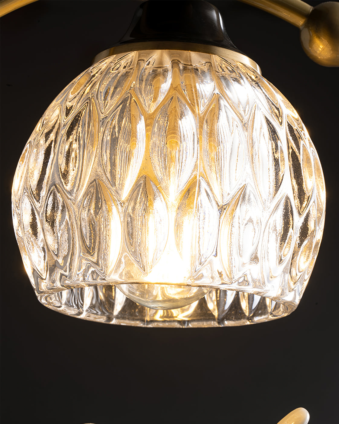Decorative Bird Pendant Light with Brass Frame & Glass Shade for Bedroom, Dining Room & Living Room | Indoor Hanging Fixture 9 in × 11 in