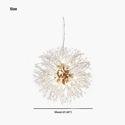 Sparkling Glass Crystal Ceiling Fixture Multi-Head Round & Rectangular LED Overhead Lighting for Dining Room Living Room Entry Hall Foyer Be