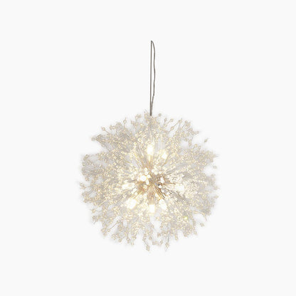 Sparkling Glass Crystal Ceiling Fixture Multi-Head Round & Rectangular LED Overhead Lighting for Dining Room Living Room Entry Hall Foyer Be