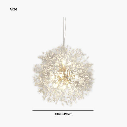 Sparkling Glass Crystal Ceiling Fixture Multi-Head Round & Rectangular LED Overhead Lighting for Dining Room Living Room Entry Hall Foyer Be