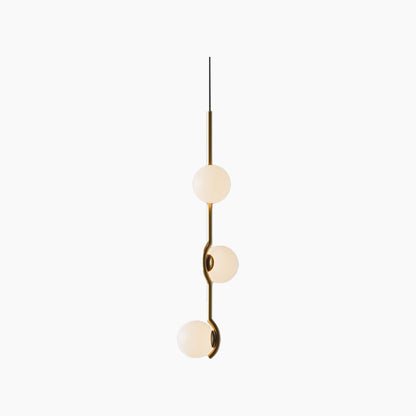 Multi-Globe Hanging Fixture with Adjustable LED Lighting for Dining Areas, Bedrooms & Entryways – Metal Frame with Glass Spheres in Black or