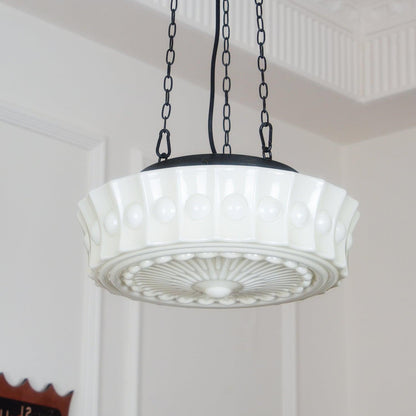 Hanging Ceiling Fixture with Dome Shade and Height-Adjustable Suspension for Kitchen Islands, Breakfast Nooks, Dining Spaces