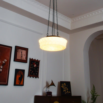 Hanging Ceiling Fixture with Dome Shade and Height-Adjustable Suspension for Kitchen Islands, Breakfast Nooks, Dining Spaces
