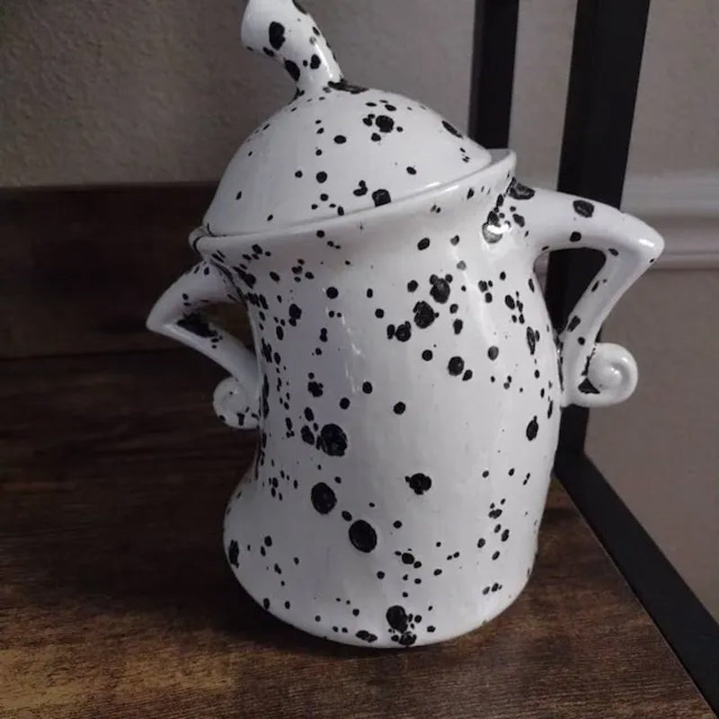 Kitchen Canister with Hands on Hips Design, Cookie Jar for Treats, Snack Container, Kitchen Storage Container